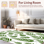 Green Leaf Tropical Pattern Rug