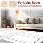 Modern Grid Geometric Pattern Design Rug