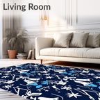 Whimsical Bell Star Pattern Rug