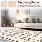 Modern Geometric Grid Pattern Rug
