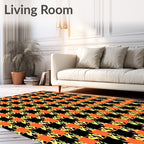 Bold Abstract Checkered Pattern Rug