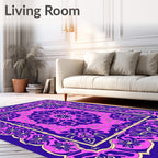 Vibrant Floral Mandala Design Rug