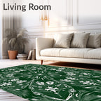 Intricate Floral Mandala Pattern Rug