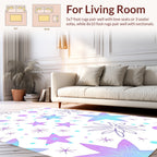 Whimsical Stars Aura Pattern Rug