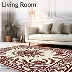 Traditional Floral With Scrollwork Pattern Rug