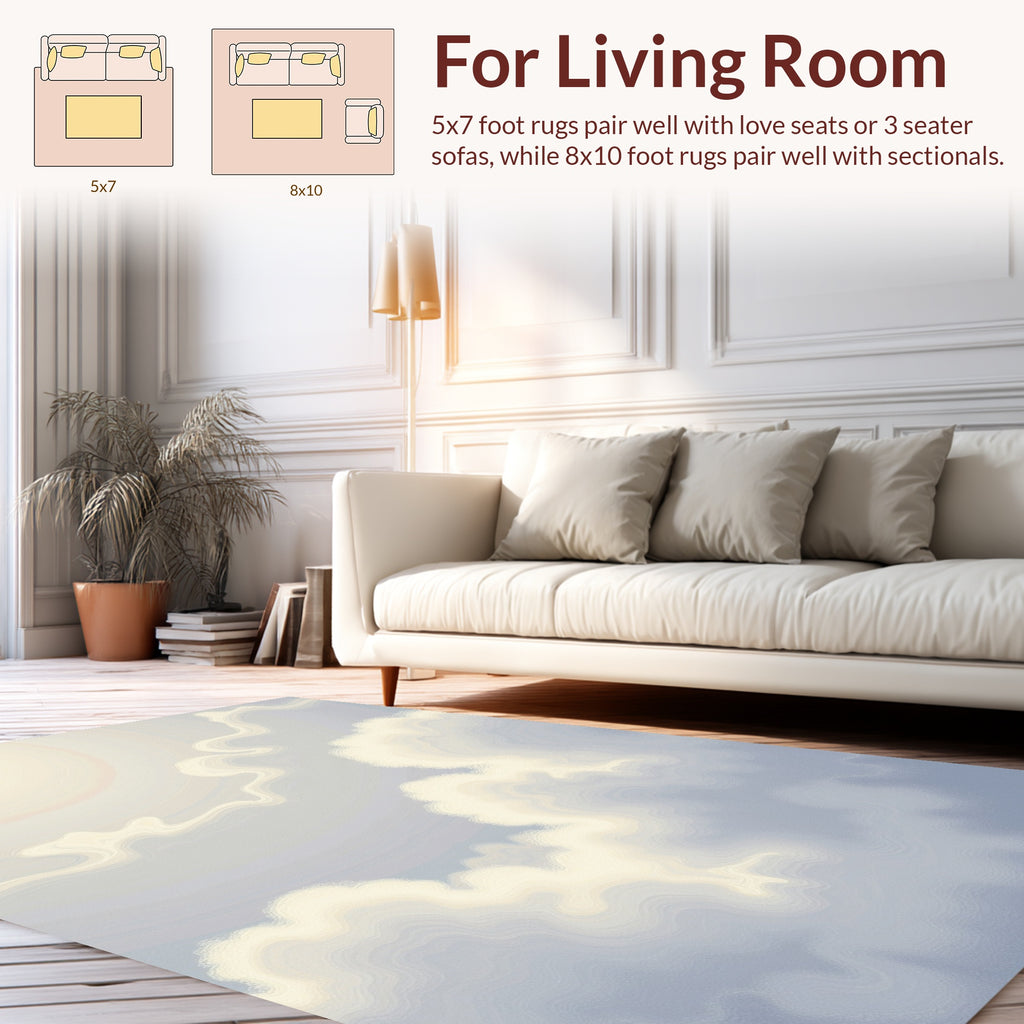 Sky Cloud Pattern Design Rug