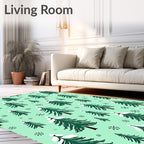 Winter Tree Pattern Design Rug