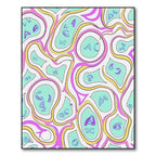 Whimsical Abstract Alphabetic Flow Rug