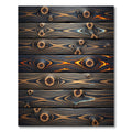 Striated Wood Grain Fire Accents Rug
