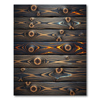 Striated Wood Grain Fire Accents Rug