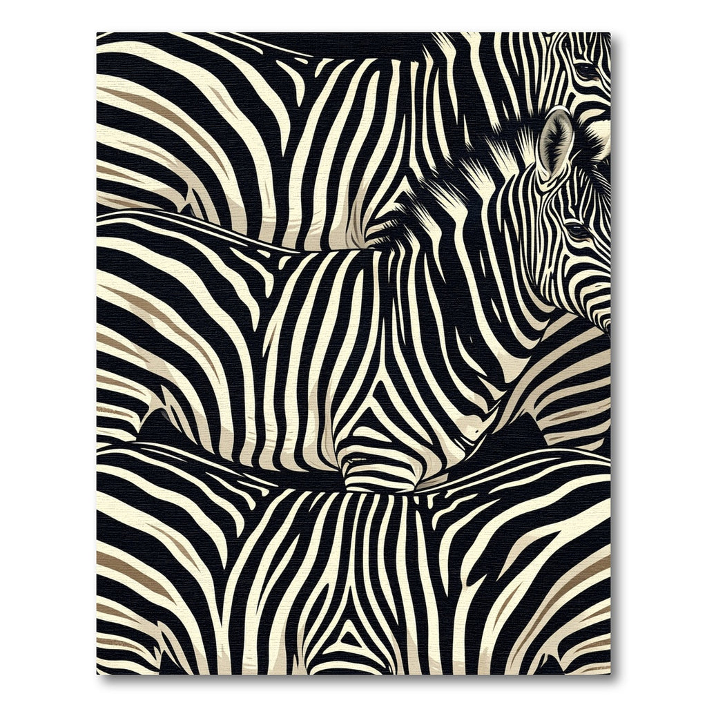 Classic Zebra Stripe Impression Rug