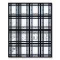 Monochromatic Black Grid Window Pane Rug