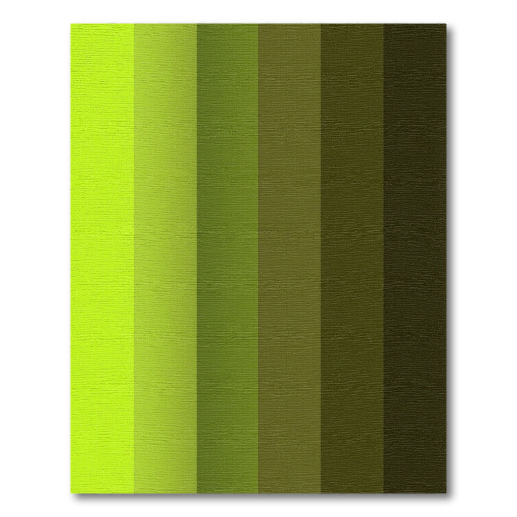 Lush Green Graduated Stripes Rug