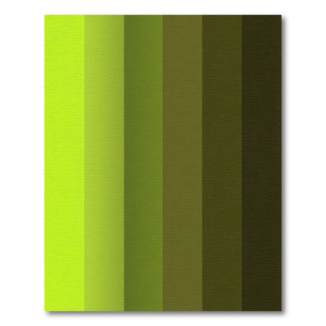 Lush Green Graduated Stripes Rug