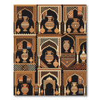 Terracotta Archaic Archway Pottery Tapestry Rug