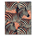 Bold Orange Zebra Stripe Herd Rug