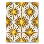 Mid Century Modern Goldenburst Geometric Rug