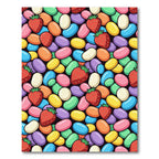 Playful Strawberry and Jelly Bean Medley Rug