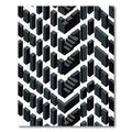 Geometric Dark Gray Cubes and Stairs Rug