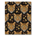 Bold Leopard Face Abstract Spots Rug