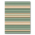 Sage and Tan Horizontal Striped Rug