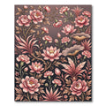 Elegant Pink Floral Lotus Garden Rug