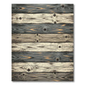 Rustic Gray Wood Grain Plank Rug