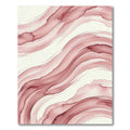 Soft Blush Abstract Fluid Wave Rug