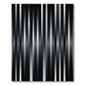 Dark Chrome Vertical Stripe Transition Rug