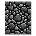 Gray Smooth Pebble Scatter Rug