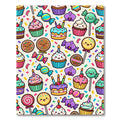 Whimsical Pastel Cupcake and Candy Celebration Rug