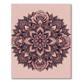Rose Mandala Medallion Blush Color Rug