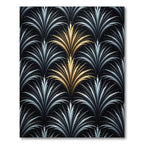 Golden Fan Art Deco Burst Rug