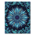 Emerald Shards Paisley Mandala Rug