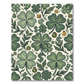Lucky Clover Green Currency Illustration Rug