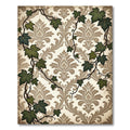 Vintage Ivy Damask Victorian Foliage Rug