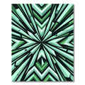 Emerald Green Crystal Burst Rug
