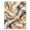 Earthy Tone Swirl Watercolor Rug