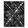 Black White Polka Dot Splash Rug