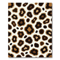 Modern Caramel and Espresso Leopard Spot Rug