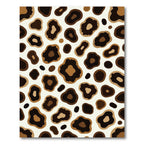 Modern Caramel and Espresso Leopard Spot Rug