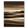 Abstract Ochre Earth Tones Wavy Rug