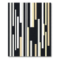 Modern Minimalist Neutral Vertical Stripe Rug