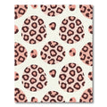 Blush Pink Leopard Spot Oval Art Rug