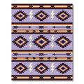 Purple Southwestern Diamond Lightning Strike Rug