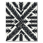 Monochrome Modern Abstract Arrow Rug