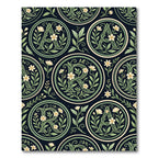 Botanical Monogram Floral Sage Cream Area Rug