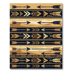 Golden Arrow Tribal Stripe Rug
