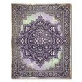 Ornate Lavender Floral Mandala Art Rug