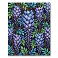 Ethereal Violet Wisteria Floral Trellis Rug